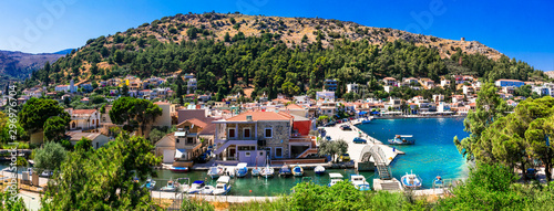 Authentic traditional Greece - traditional fishing  village Lagkada in Chios island © Freesurf
