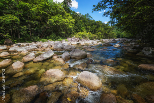 The Mossman river running through Mossman Gorge, Daintree National Park, Queensland, Australia