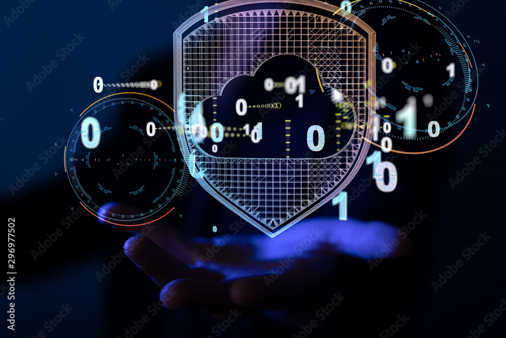 Data transmission channel. Motion of digital data flow. Transferring of big data Data transmission channel. Motion of digital data flow. Transferring of big data