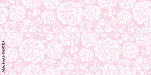 Decorative peony silhouette...