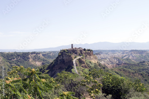 Civita di Bagnoregio, a small Italian hill town in the province of Viterbo,Italy