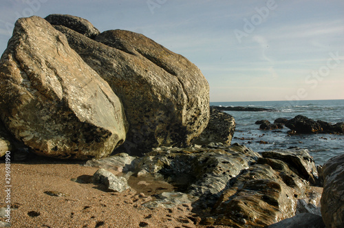 rocks on the beach photo