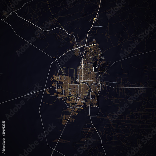 Map Laredo city. Texas