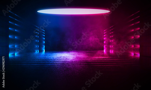 Empty background scene. Dar...