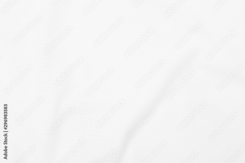 White fabric texture background with soft waves.