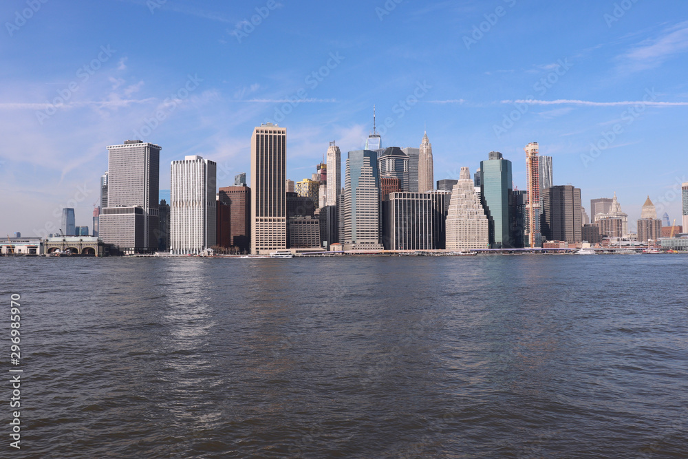 New York City skyline viewed across the Hudson River