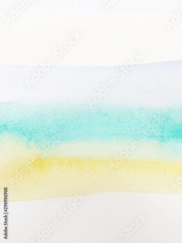 Blue and yellow Watercolor background image