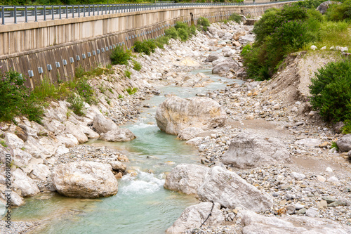 View to the River Aupa, Dordolla, Province of Udine, Italy photo