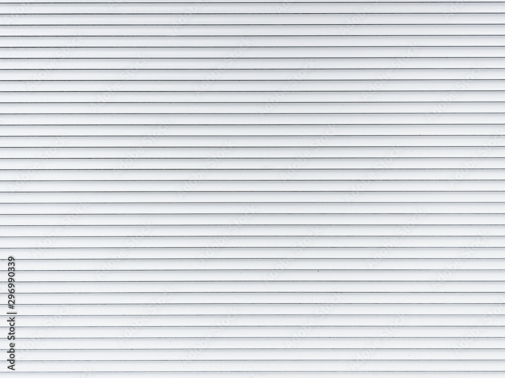 Background, closed white aluminum shutters, horizontal lines. Template. Narrow long beige stripes Background, closed white aluminum shutters, horizontal lines. Template. Narrow long beige stripes