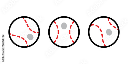 baseball vector icon ball logo softball sport cartoon character symbol doodle illustration design