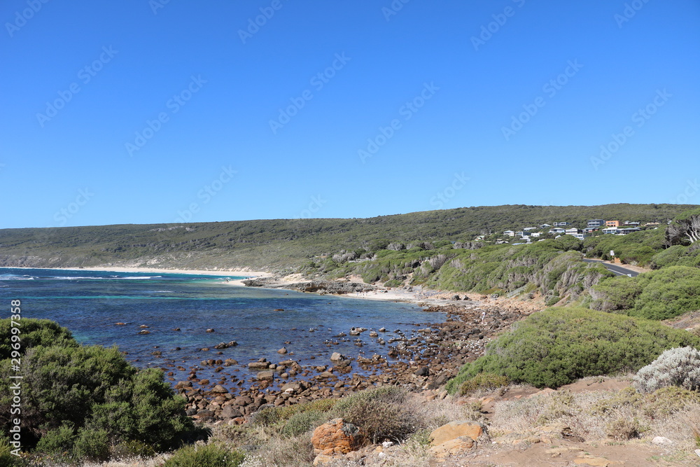 View to Surfers Point Prevelly in Western Australia