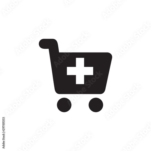 Cart schema icon vector isolated on background. Trendy sweet symbol. Pixel perfect. illustration EPS 10. - Vector