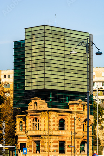 The modern building of the Union of Romanian Architects in downtown Bucharest, Romania, 2019 photo