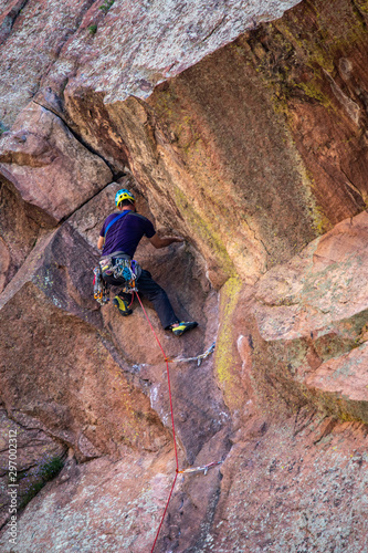Obraz na płótnie climber on a rock