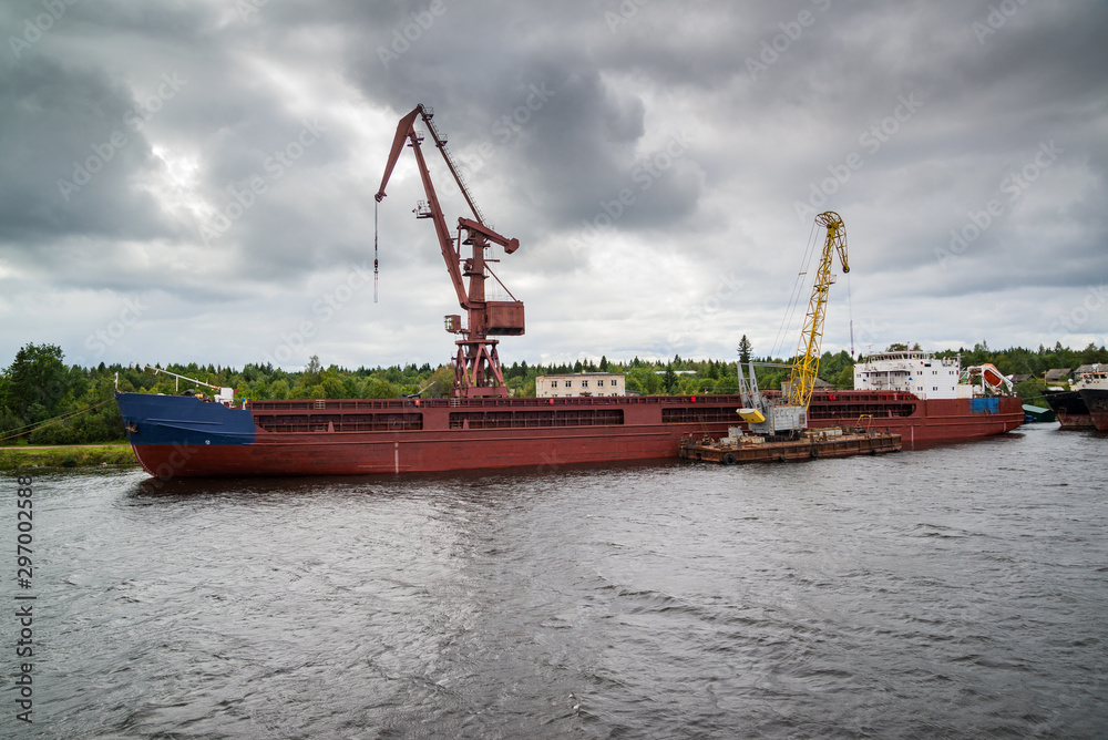 Wild nature of northwest Russian rivers 