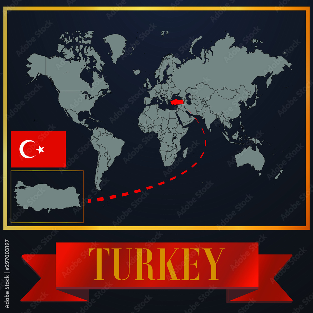 Turkey On World Map