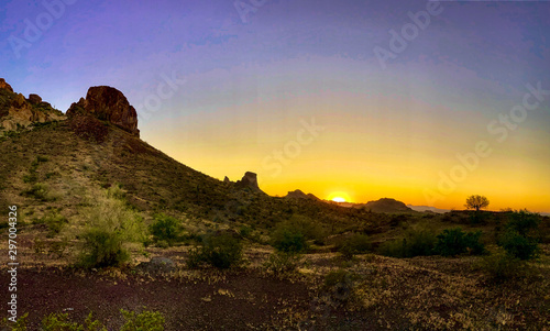 Sunset near Saddle Mountain, Tonopah, Arizona