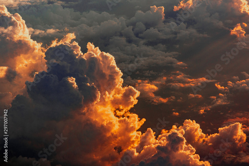Wall Mural sunset clouds