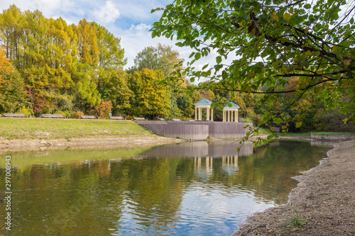beautiful pond in the park