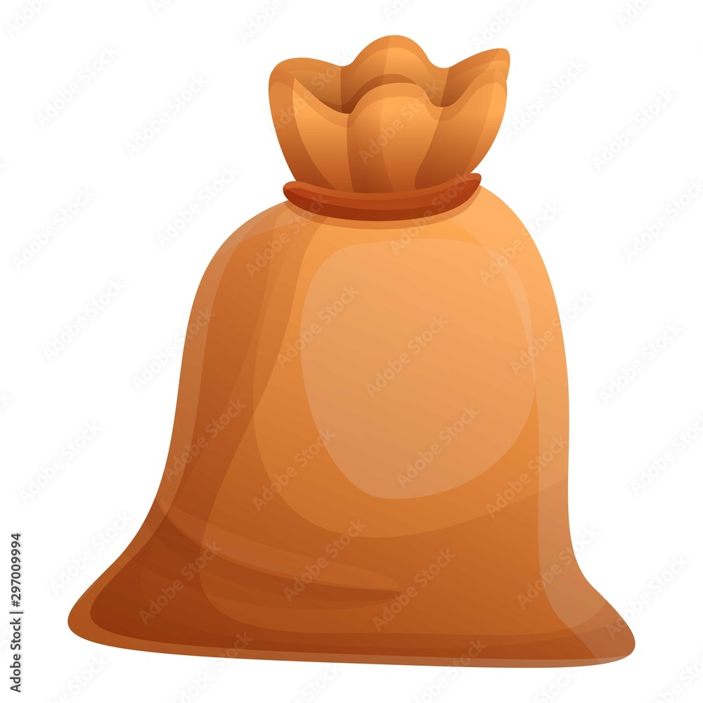 Knotted sack icon. Cartoon of knotted sack vector icon for web design ...