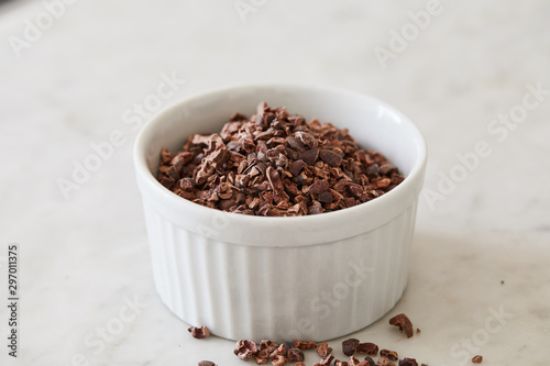 cacao nibs in bowl