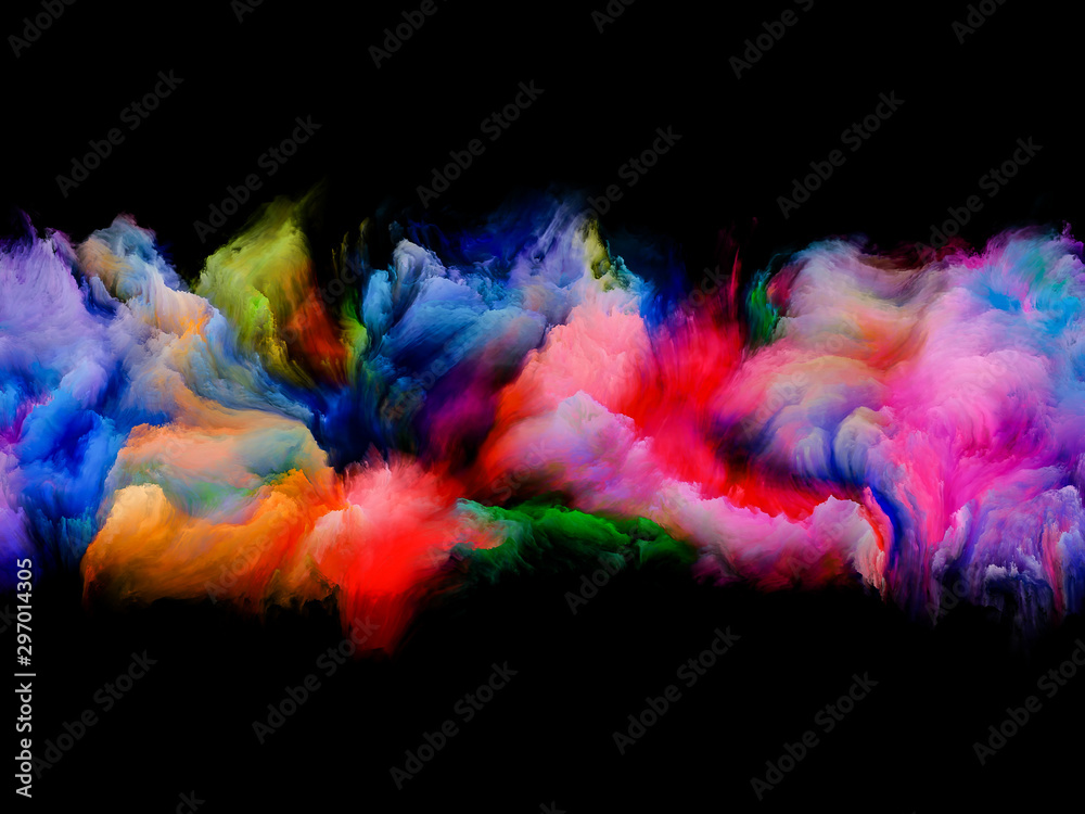 Colorful Abstract Clouds - obrazy, fototapety, plakaty 