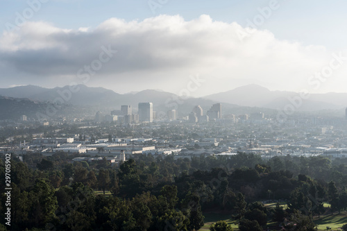 Foggy morning view towards ...