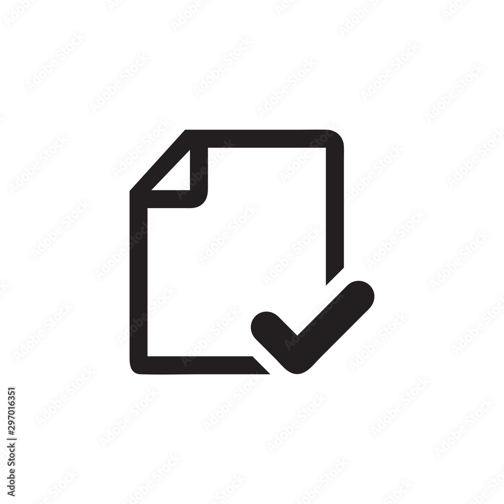 Document icon vector isolated on background. Trendy sweet symbol. Pixel perfect. illustration EPS 10. - Vector