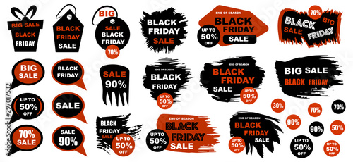 Black Friday Design BIG SALE. Vector illustration.