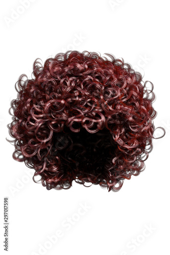 Afro Hair Isolated African-American, 3D illustration, 3D Rendering
