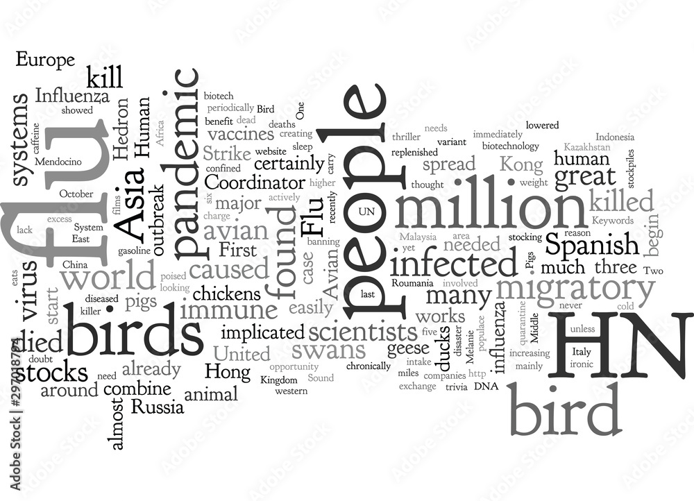 Fototapeta premium Bird Flu Is In The U S