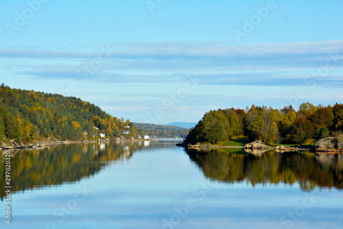 Oslofjord bei Nesset Vinterbro in Norwegen