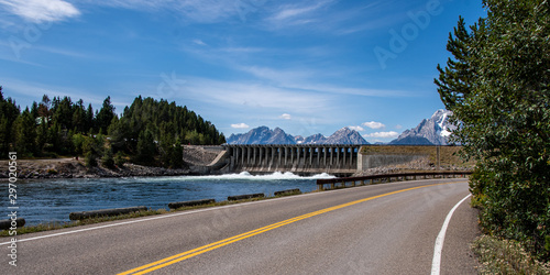 Jackson Dam located in The Grand Teton National Park, USA