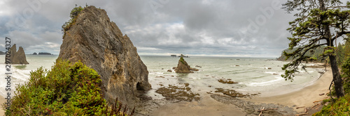 Pano of Rialto Beach