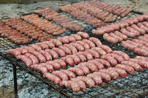 grilled sausages photo