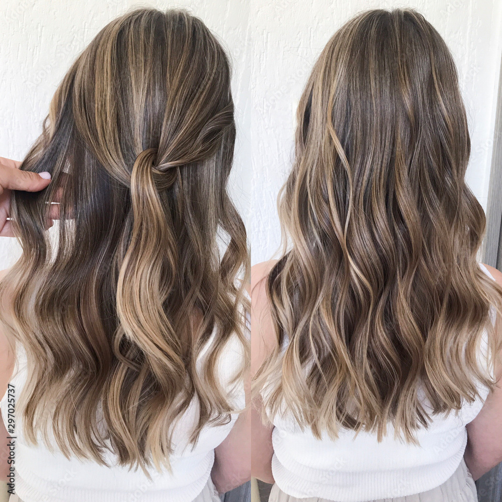 professional hairstyle with balayage hair color professional hairstyle with balayage hair color