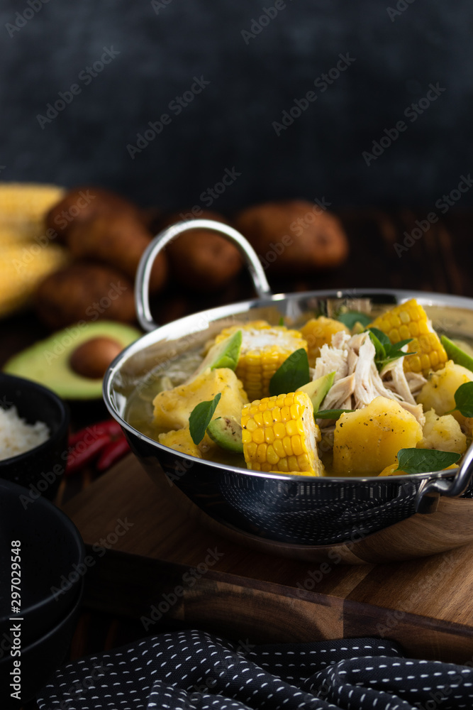 Chicken soup with potato and corn Chicken soup with potato and corn