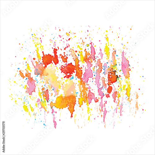 abstract watercolor background with colorful splash on paper.