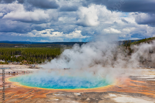 "Cold and Cloudy at Grand Prismatic"