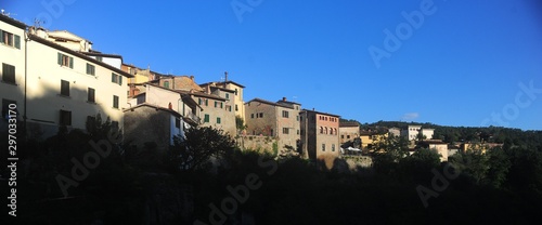 Vista su Loro Ciuffenna, uno dei borghi più belli d'Italia photo