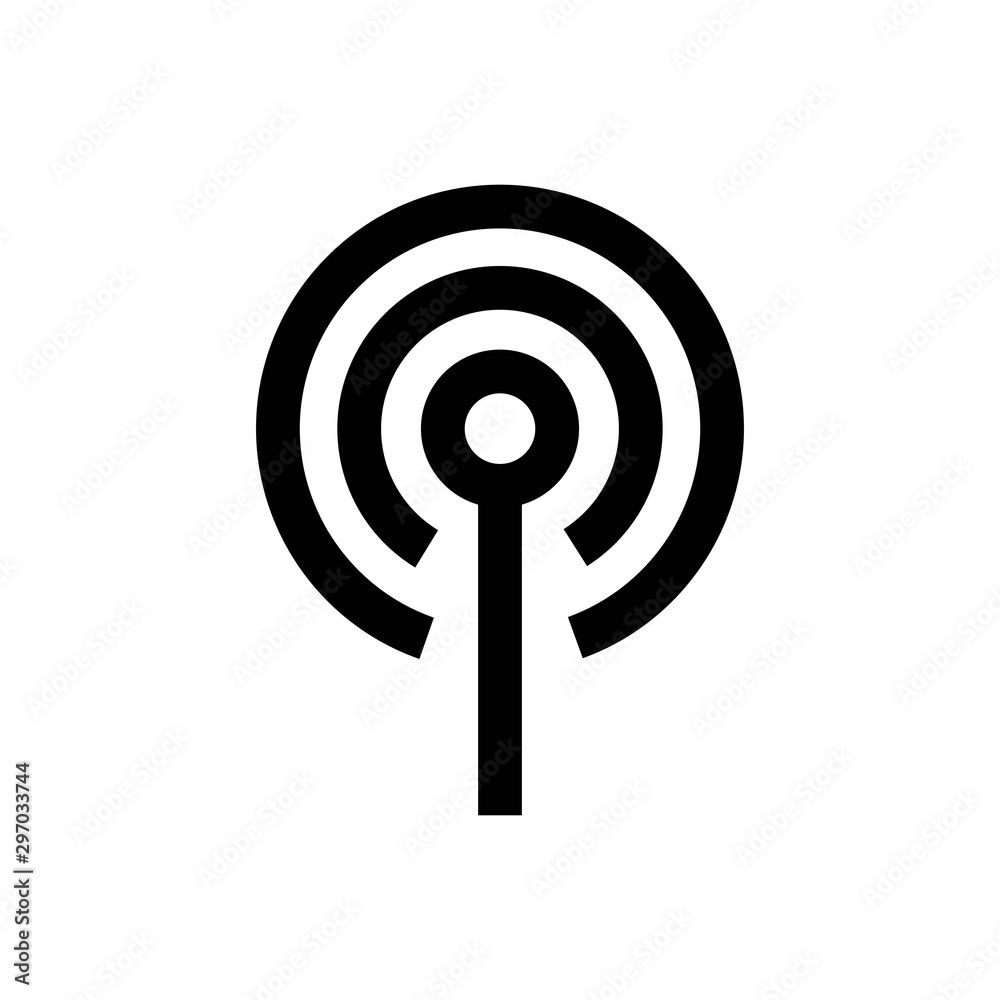 hotspot line vector single icon hotspot line vector single icon