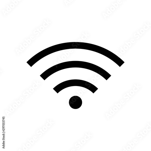 wifi line vector single icon