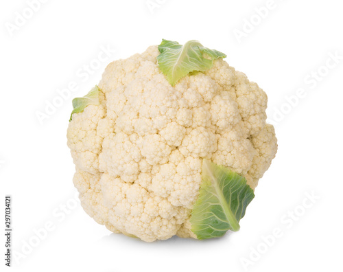 fresh cauliflower vegetable isolated on white background