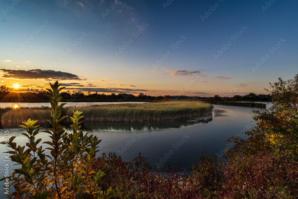 Obraz premium Rotary Park sunset Oct 2019