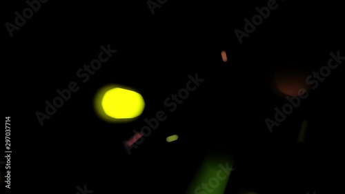 colorful bokeh particles overlay with alpha channel