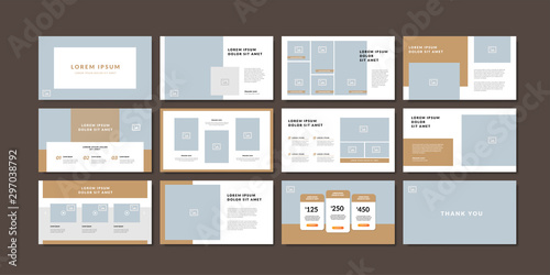 Business minimal slides presentation background template. business presentation template.