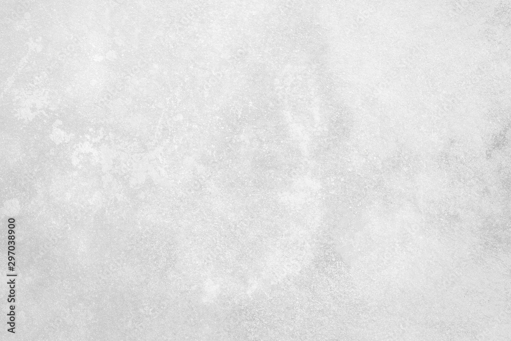 Obraz premium Concrete wall white color for background. Old grunge textures with scratches and cracks. White painted cement wall texture.