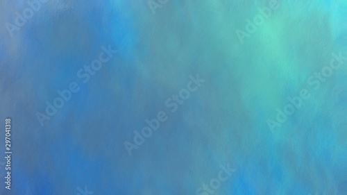 abstract steel blue, medium turquoise and cadet blue color grunge paint background