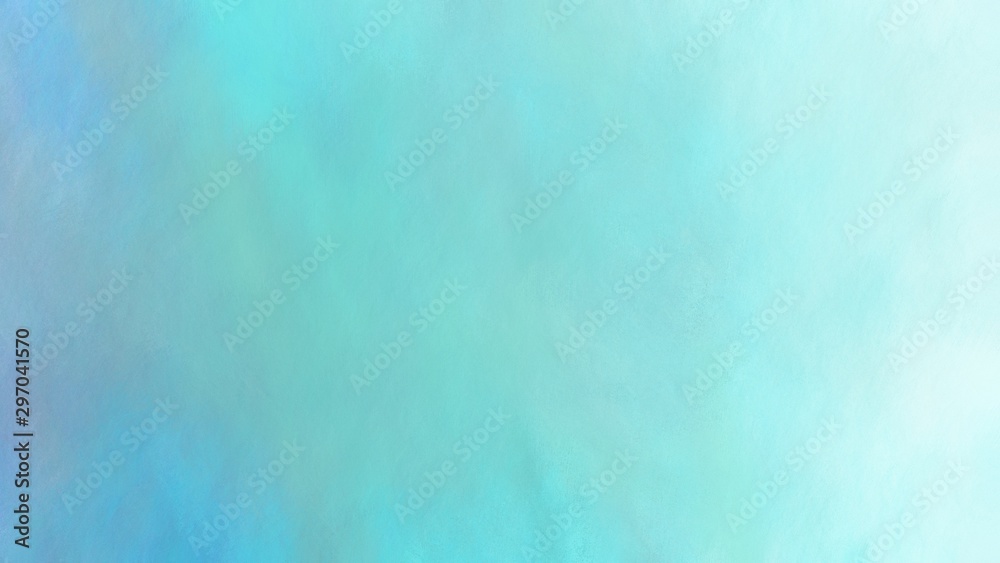 abstract vintage paint background texture with sky blue, light cyan and pale turquoise