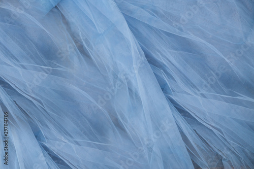 Wallpaper Mural Beautiful delicate blue wedding veil fabric Torontodigital.ca
